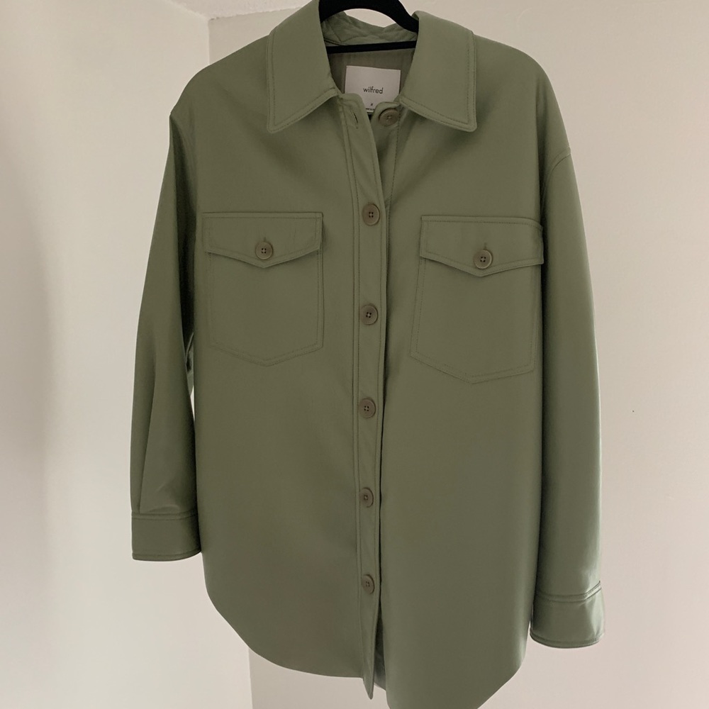 NEW Wilfred Leather Ganna Jacket
